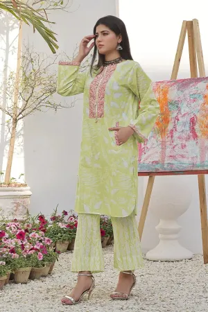 2PC Unstitched Printed Lawn Shirt and Trouser KST-2487