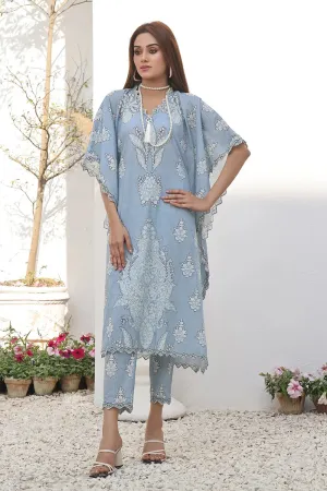 2PC Unstitched Printed Lawn Shirt and Trouser KST-2493