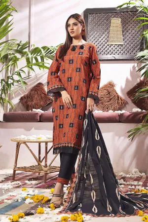 3PC Unstitched Khaddar Suit KKH-2255