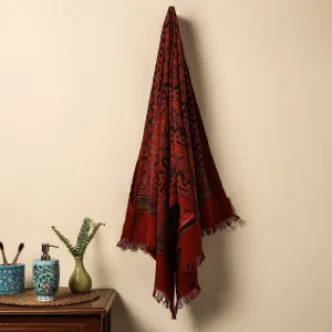 Ajrakh Block Printed Handloom Cotton Towel