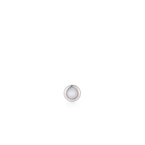 Ania Haie Silver Kyoto Opal Bezel Barbell Single Earring