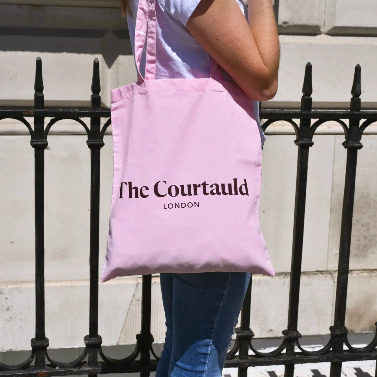 Courtauld Tote Bag Pink Burgundy