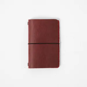 Cranberry Crazy Horse Travel Notebook