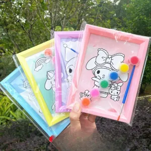 DIY Sanrio Series Plastic Painting Frame