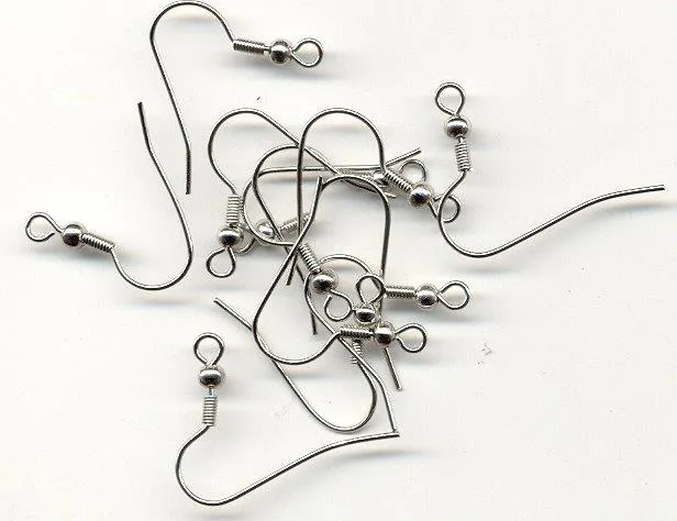 Ear wire fish hook Platinum