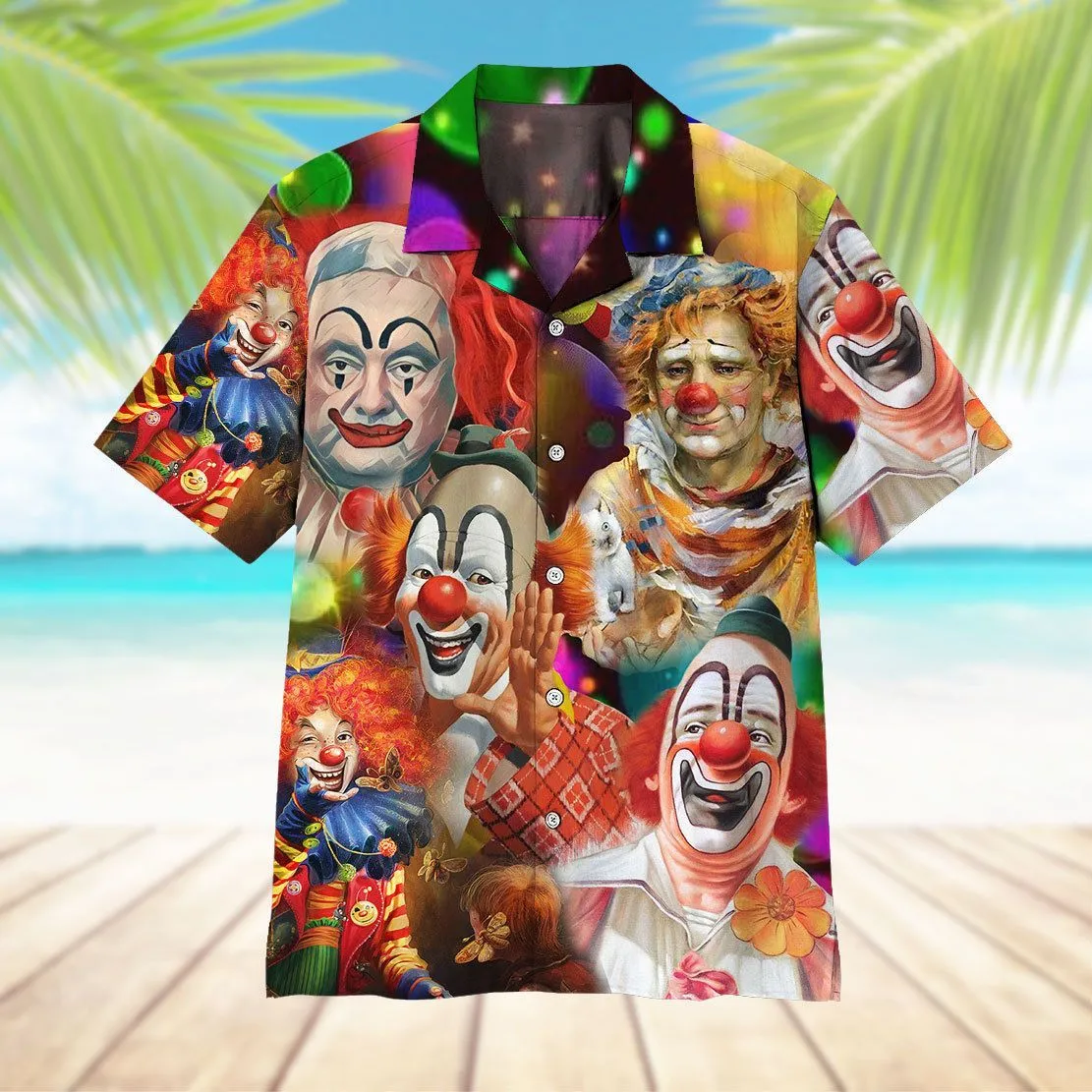 Gearhuman 3D Clowns Hawaii Shirt