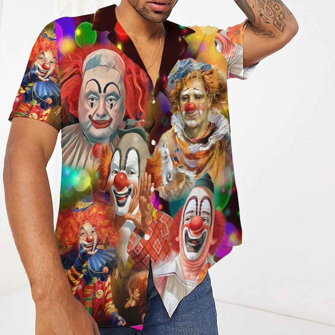 Gearhuman 3D Clowns Hawaii Shirt