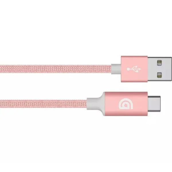 Griffin 1M Charge Sync Cable with USB A to USB C Connector Rose Gold - GP-005-RGLD