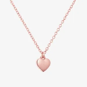 Hara Tiny Heart Pendant Necklace Rose Gold