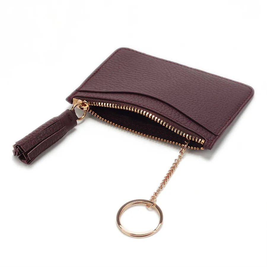 Leather Zipper Cardholder