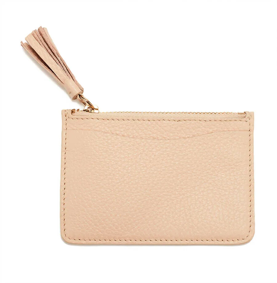 Leather Zipper Cardholder