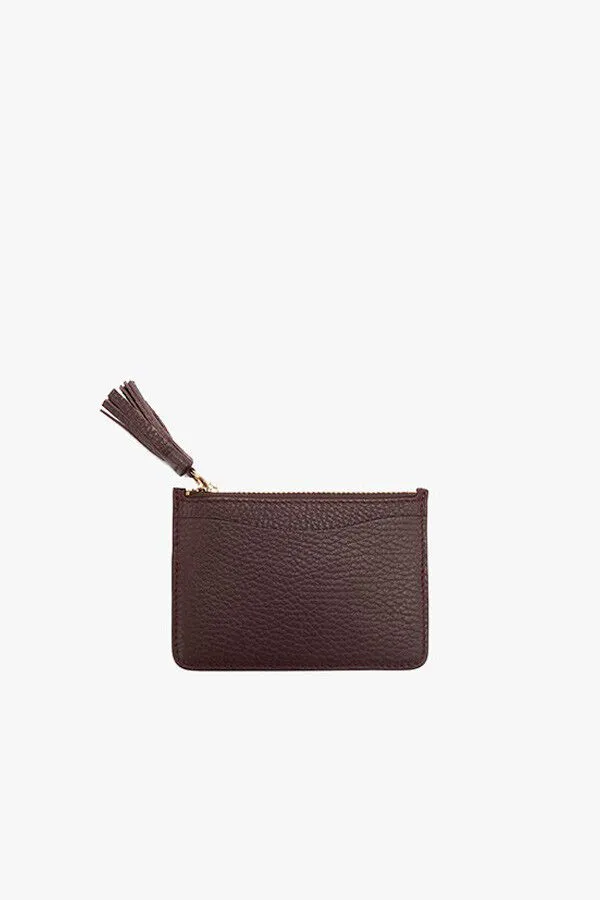 Leather Zipper Cardholder