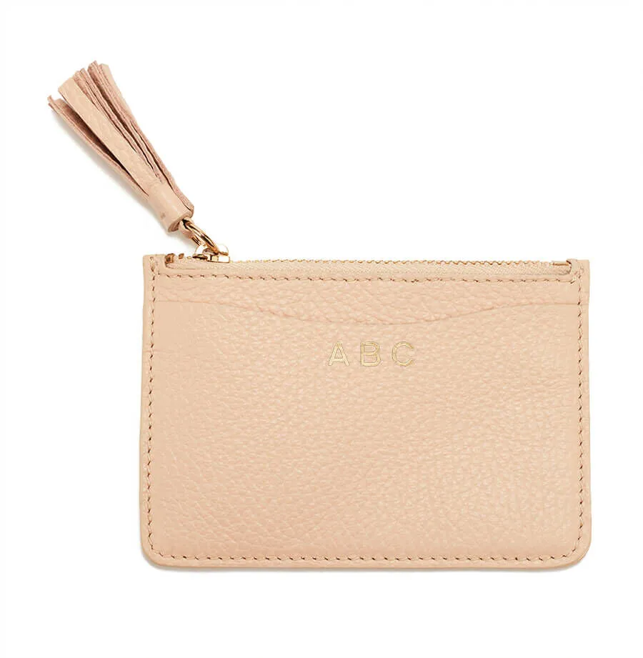 Leather Zipper Cardholder