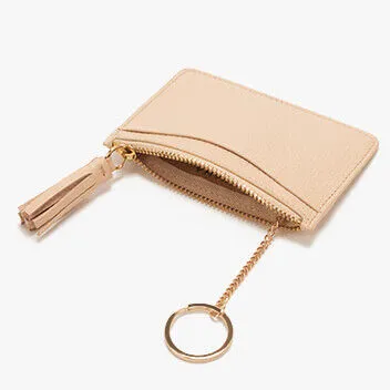 Leather Zipper Cardholder