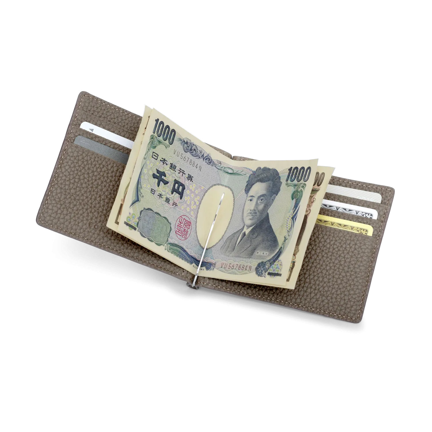 Men's Bi-Fold Wallet with Moneyclip