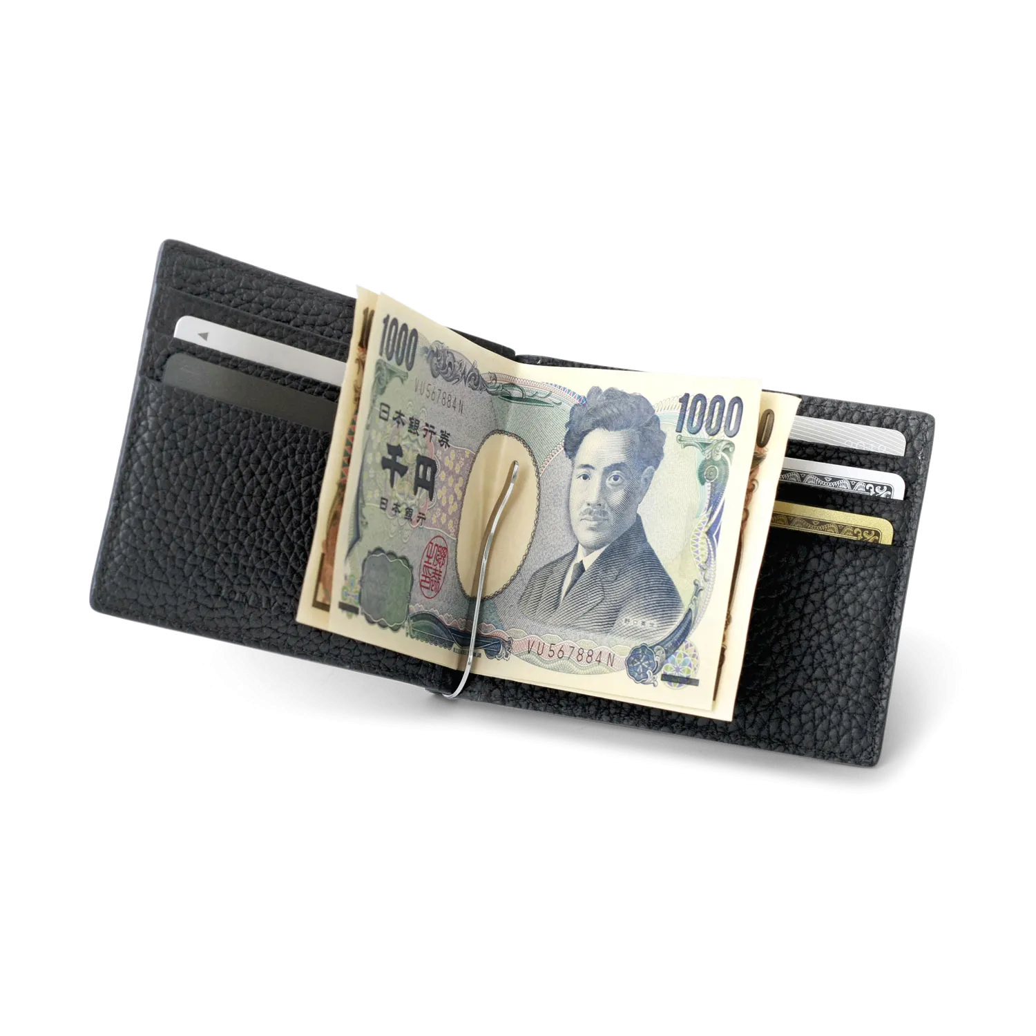 Men's Bi-Fold Wallet with Moneyclip