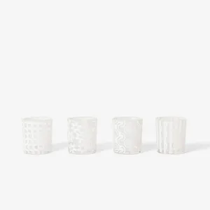 Pattern Glasses - White