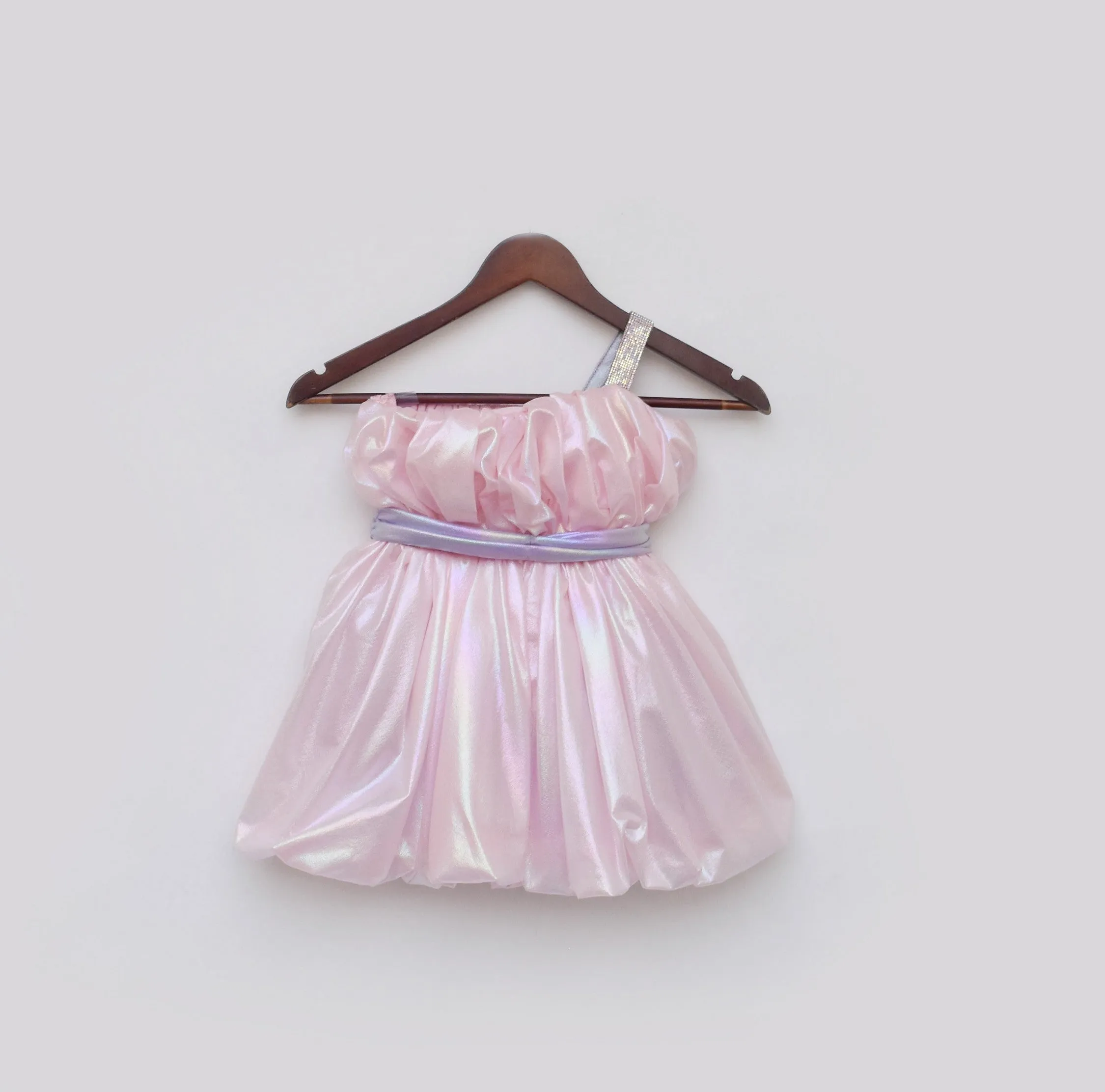 Pre Order: Pink Metallic Frock