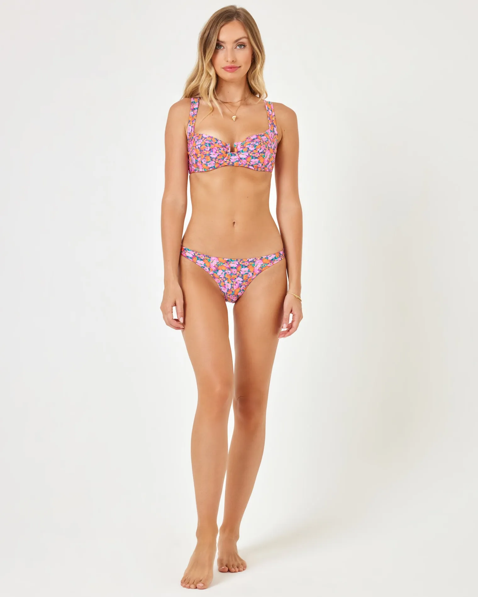 Printed Camacho Bikini Bottom - Positively Poppies