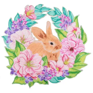 "Bunny Blossoms" Crystal Art Wreath Kit