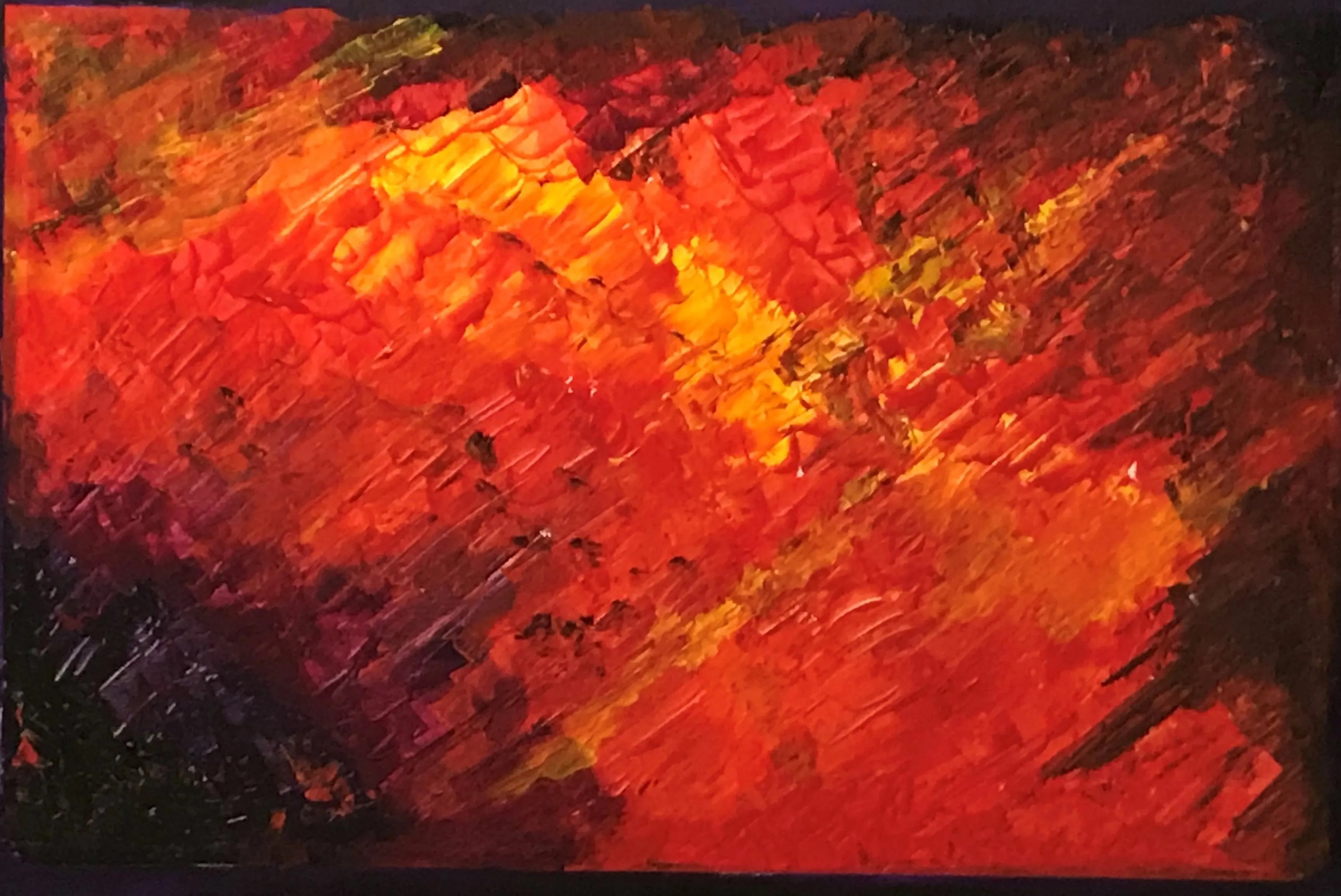 "Fiery Universe" Limited Edition on Canvas