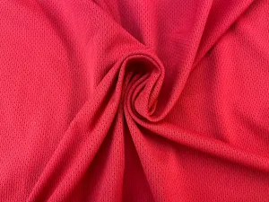 Red Sport Poly Jersey Mesh