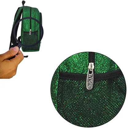 Small Size Green Glitter NGIL Backpacks For Dance and Cheer Competition