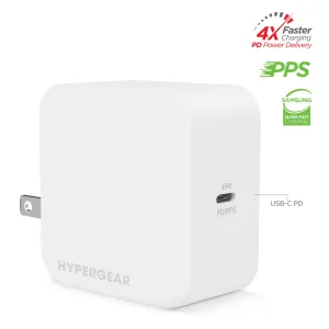 SpeedBoost 45W USB-C PD Laptop Wall Charger with PPS | White