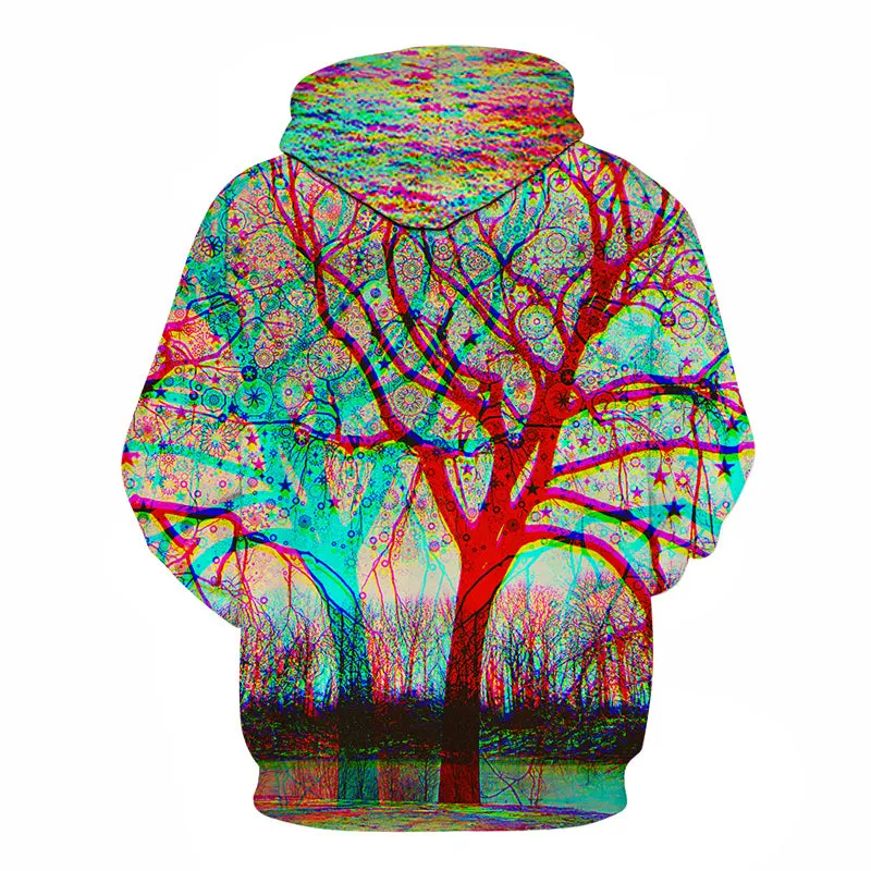 Tree Flower Circles Hoodie