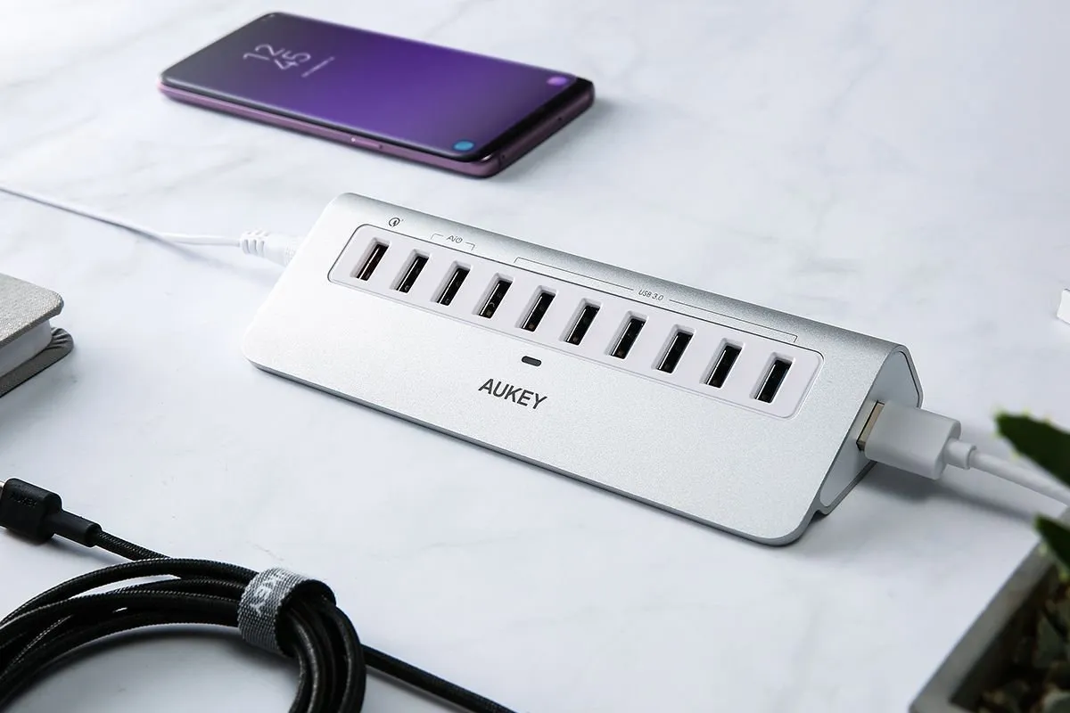 USB 3.0 Ports Aluminum Alloy HUB