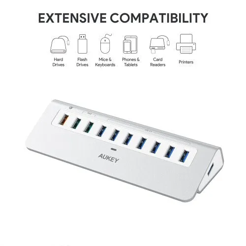 USB 3.0 Ports Aluminum Alloy HUB