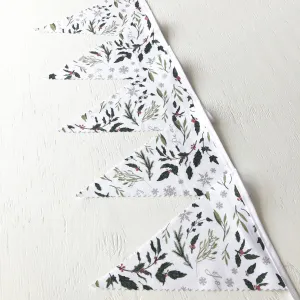 White Christmas Bunting